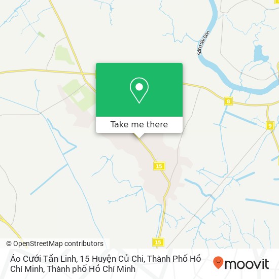 Bản đồ Áo Cưới Tấn Linh, 15 Huyện Củ Chi, Thành Phố Hồ Chí Minh