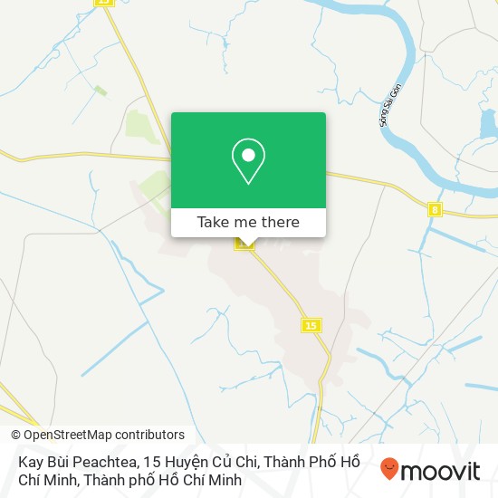 Bản đồ Kay Bùi Peachtea, 15 Huyện Củ Chi, Thành Phố Hồ Chí Minh