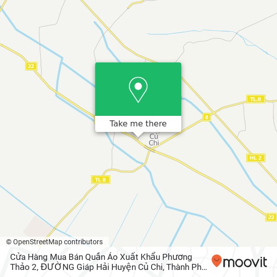Bản đồ Cửa Hàng Mua Bán Quần Áo Xuất Khẩu Phương Thảo 2, ĐƯỜNG Giáp Hải Huyện Củ Chi, Thành Phố Hồ Chí Minh