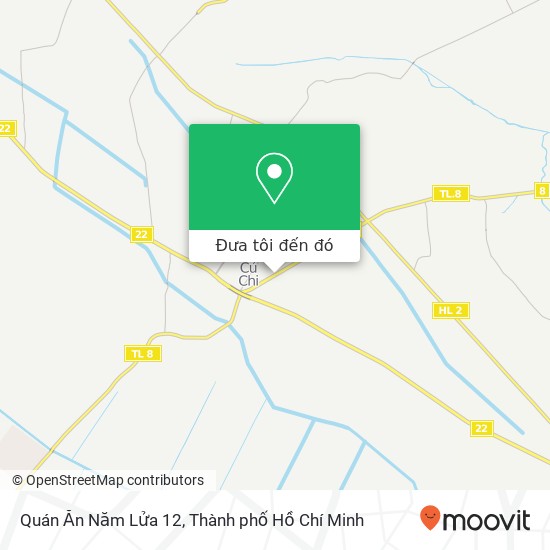 Bản đồ Quán Ăn Năm Lửa 12, 8 Huyện Củ Chi, Thành Phố Hồ Chí Minh