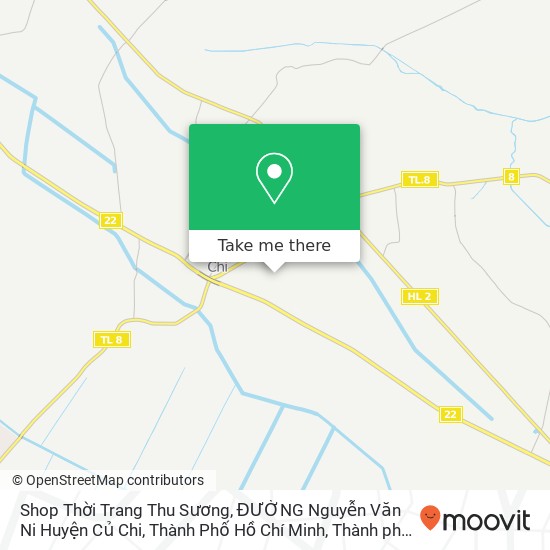 Bản đồ Shop Thời Trang Thu Sương, ĐƯỜNG Nguyễn Văn Ni Huyện Củ Chi, Thành Phố Hồ Chí Minh