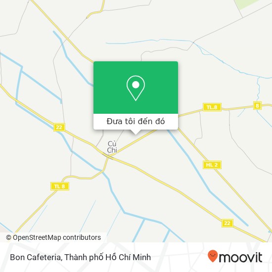 Bản đồ Bon Cafeteria, ĐƯỜNG Lê Vĩnh Huy Huyện Củ Chi, Thành Phố Hồ Chí Minh