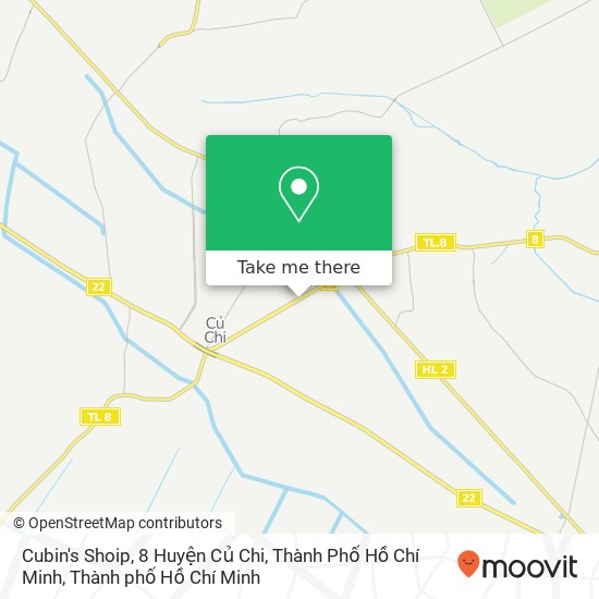 Bản đồ Cubin's Shoip, 8 Huyện Củ Chi, Thành Phố Hồ Chí Minh