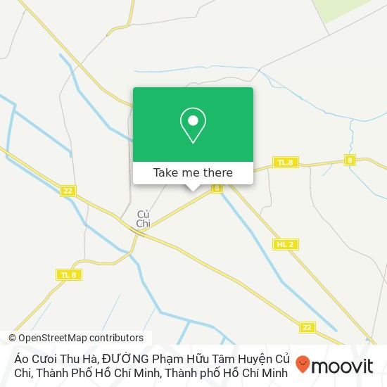 Bản đồ Áo Cưoi Thu Hà, ĐƯỜNG Phạm Hữu Tâm Huyện Củ Chi, Thành Phố Hồ Chí Minh