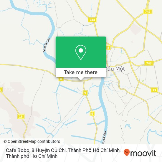 Bản đồ Cafe Bobo, 8 Huyện Củ Chi, Thành Phố Hồ Chí Minh