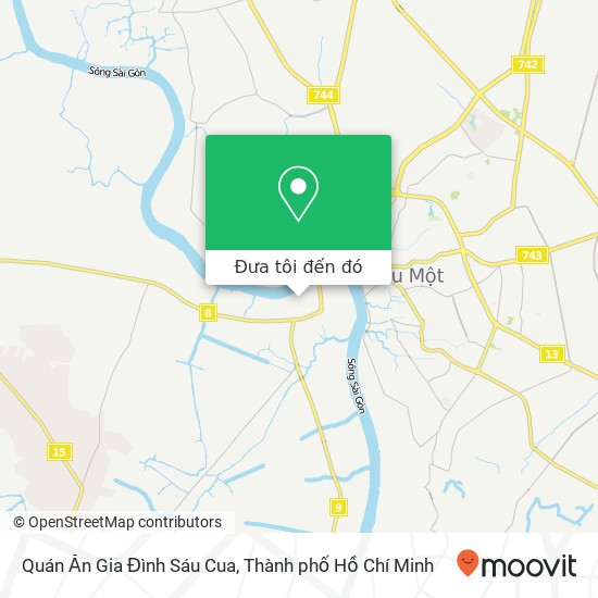 Bản đồ Quán Ăn Gia Đình Sáu Cua, Dương Số 185 Huyện Củ Chi, Thành Phố Hồ Chí Minh