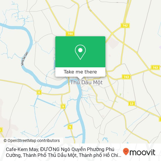 Bản đồ Cafe-Kem May, ĐƯỜNG Ngô Quyền Phường Phú Cường, Thành Phố Thủ Dầu Một