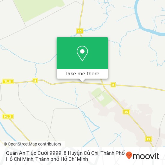 Bản đồ Quán Ăn Tiệc Cưới 9999, 8 Huyện Củ Chi, Thành Phố Hồ Chí Minh
