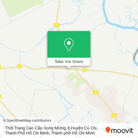 Bản đồ Thời Trang Cao Cấp Song Mừng, 8 Huyện Củ Chi, Thành Phố Hồ Chí Minh