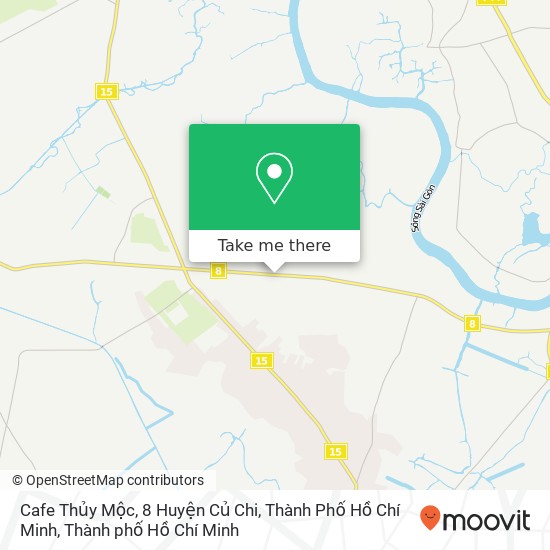 Bản đồ Cafe Thủy Mộc, 8 Huyện Củ Chi, Thành Phố Hồ Chí Minh