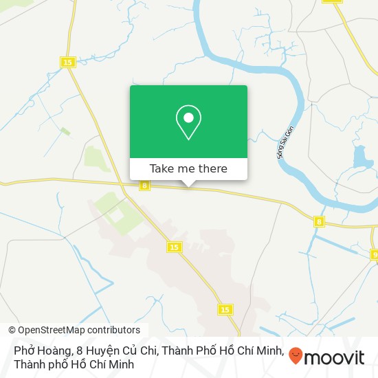 Bản đồ Phở Hoàng, 8 Huyện Củ Chi, Thành Phố Hồ Chí Minh