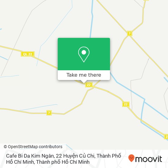 Bản đồ Cafe Bi Da Kim Ngân, 22 Huyện Củ Chi, Thành Phố Hồ Chí Minh