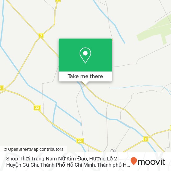 Bản đồ Shop Thời Trang Nam Nữ Kim Đào, Hương Lộ 2 Huyện Củ Chi, Thành Phố Hồ Chí Minh