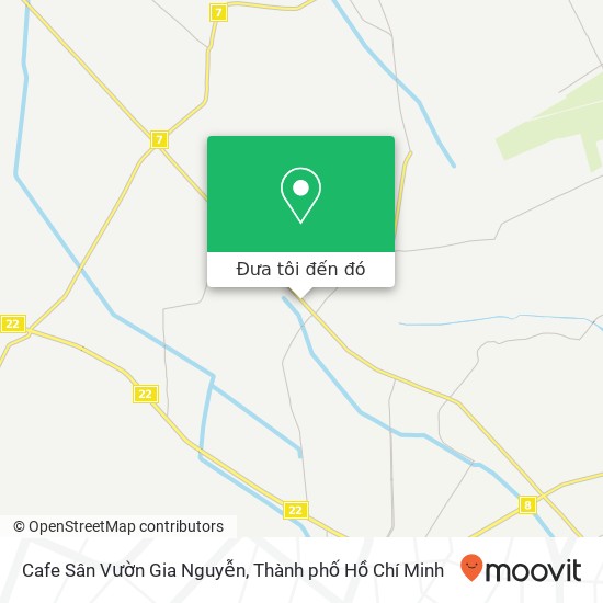 Bản đồ Cafe Sân Vườn Gia Nguyễn, Hương Lộ 2 Huyện Củ Chi, Thành Phố Hồ Chí Minh