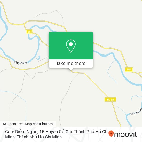 Bản đồ Cafe Diễm Ngọc, 15 Huyện Củ Chi, Thành Phố Hồ Chí Minh