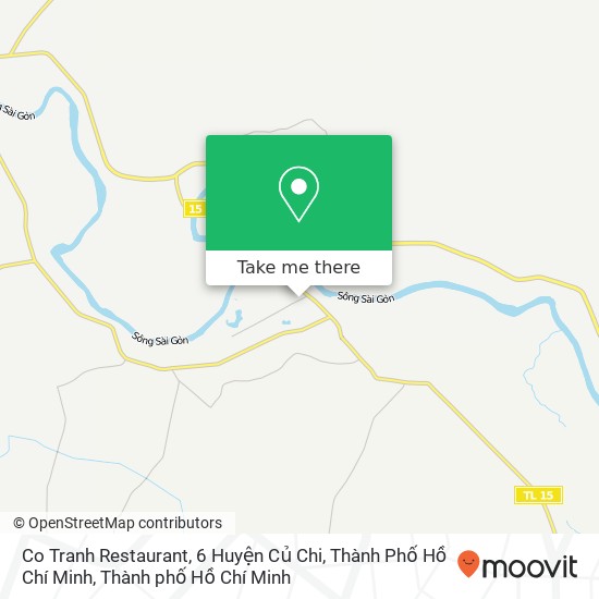 Bản đồ Co Tranh Restaurant, 6 Huyện Củ Chi, Thành Phố Hồ Chí Minh