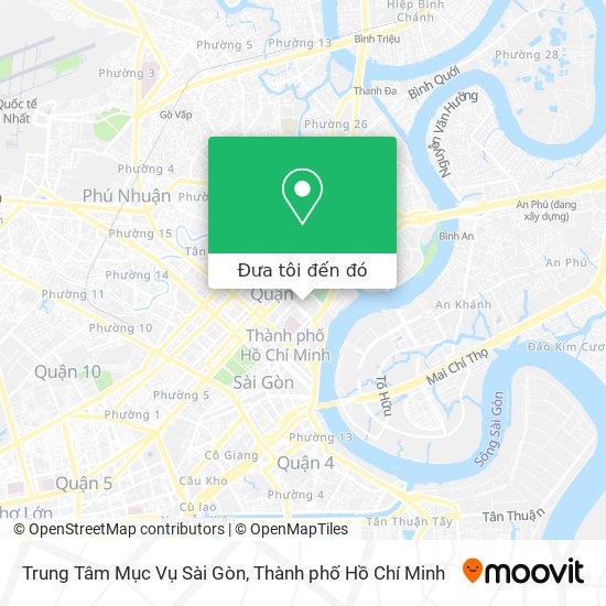 Bản đồ Trung Tâm Mục Vụ Sài Gòn