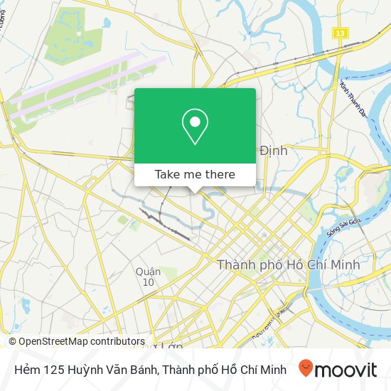 Bản đồ Hẻm 125 Huỳnh Văn Bánh