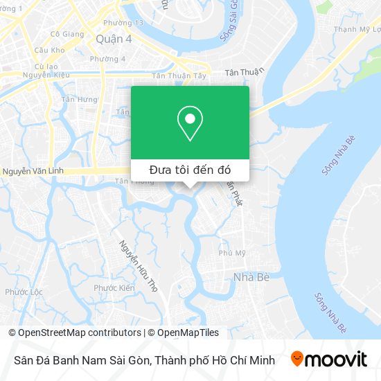 Bản đồ Sân Đá Banh Nam Sài Gòn