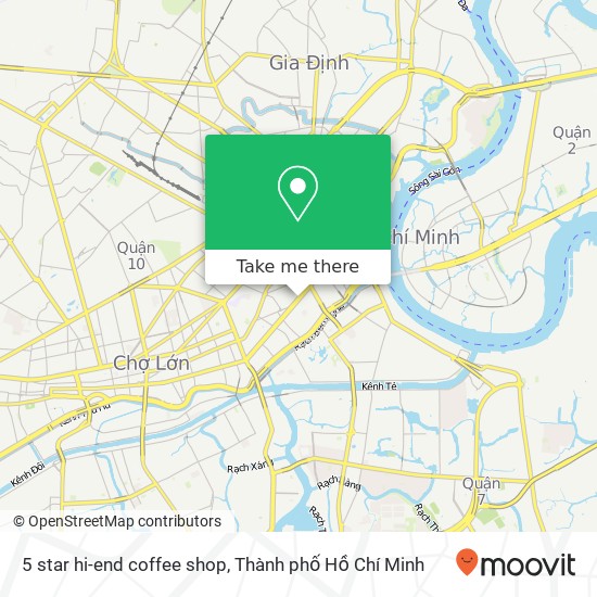Bản đồ 5 star hi-end coffee shop