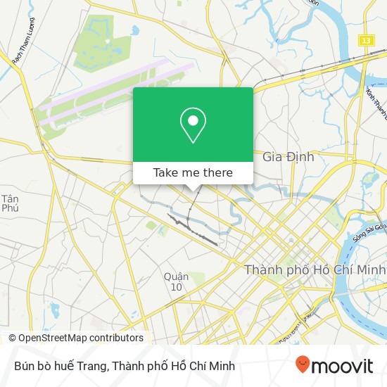 Bản đồ Bún bò huế Trang