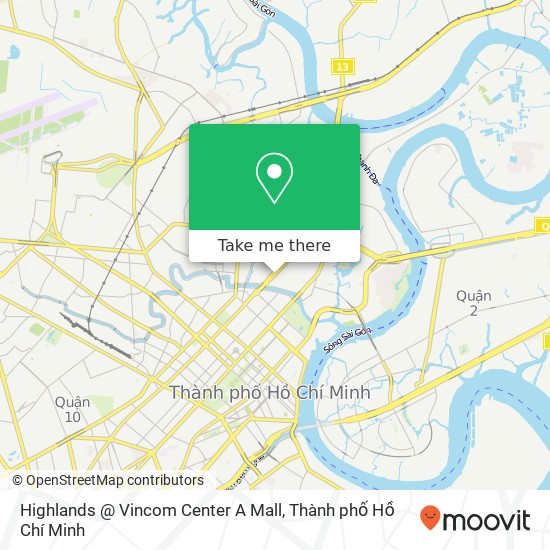 Bản đồ Highlands @ Vincom Center A Mall