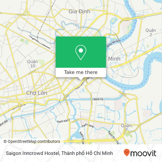 Bản đồ Saigon Inncrowd Hostel