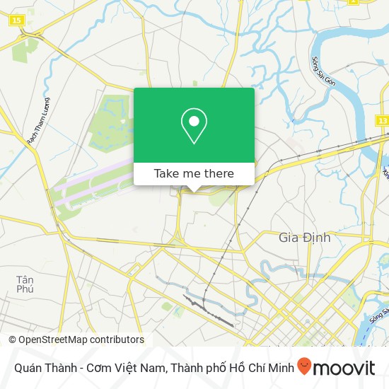 Bản đồ Quán Thành - Cơm Việt Nam