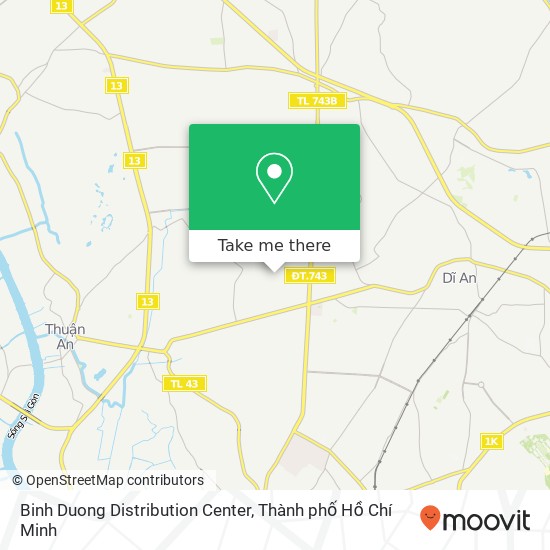 Bản đồ Binh Duong Distribution Center