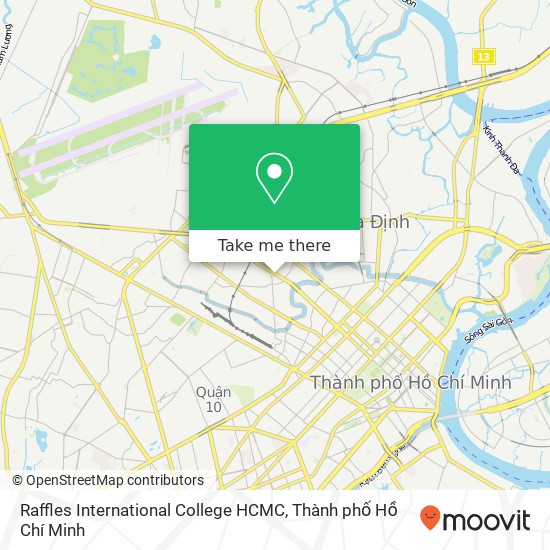 Bản đồ Raffles International College HCMC