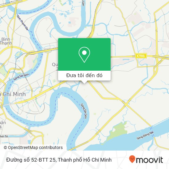 Bản đồ Đường số 52-BTT 25