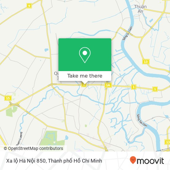 Bản đồ Xa lộ Hà Nội 850