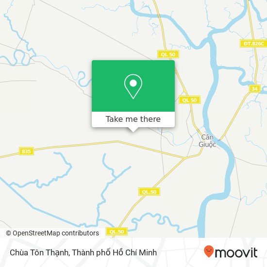 Bản đồ Chùa Tôn Thạnh