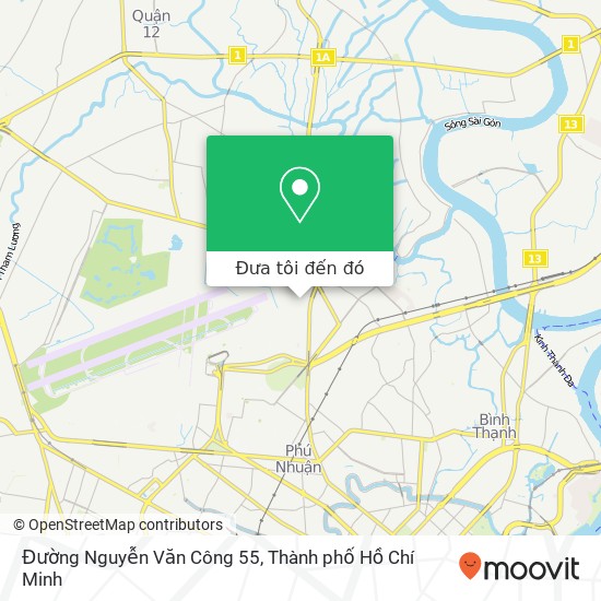 Bản đồ Đường Nguyễn Văn Công 55