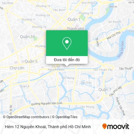 Bản đồ Hẻm 12 Nguyễn Khoái