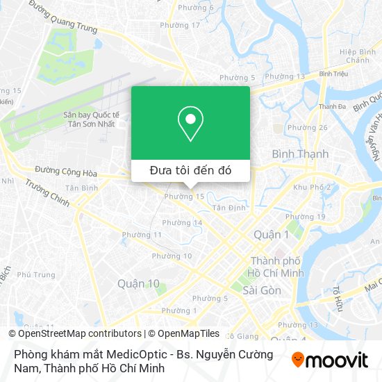 Bản đồ Phòng khám mắt MedicOptic - Bs. Nguyễn Cường Nam