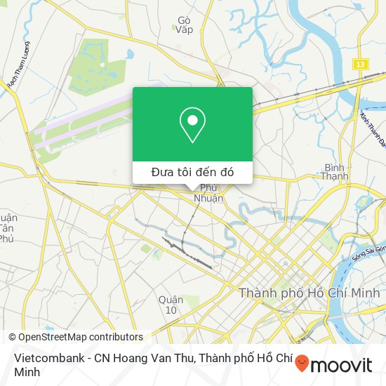 Bản đồ Vietcombank - CN Hoang Van Thu
