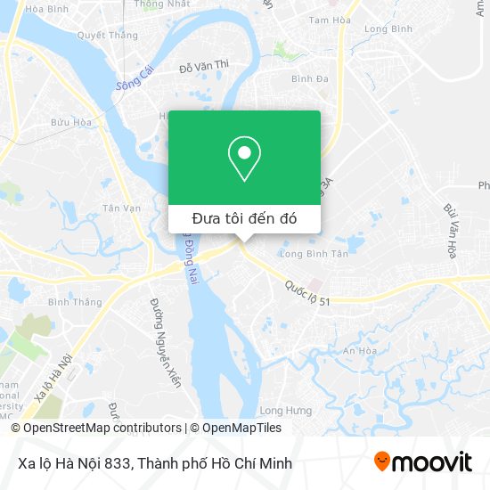 Bản đồ Xa lộ Hà Nội 833
