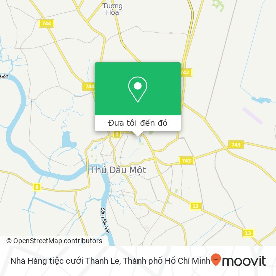 Bản đồ Nhà Hàng tiệc cưới Thanh Le
