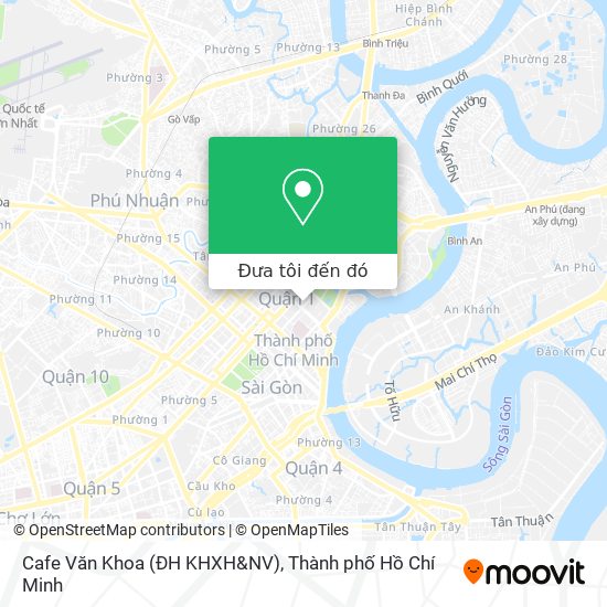 Bản đồ Cafe Văn Khoa (ĐH KHXH&NV)