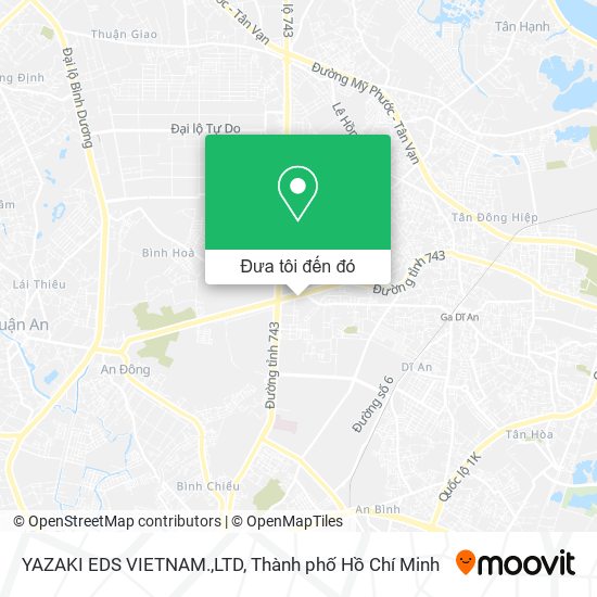 Bản đồ YAZAKI EDS VIETNAM.,LTD