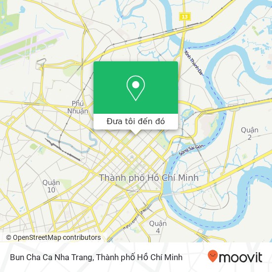Bản đồ Bun Cha Ca Nha Trang