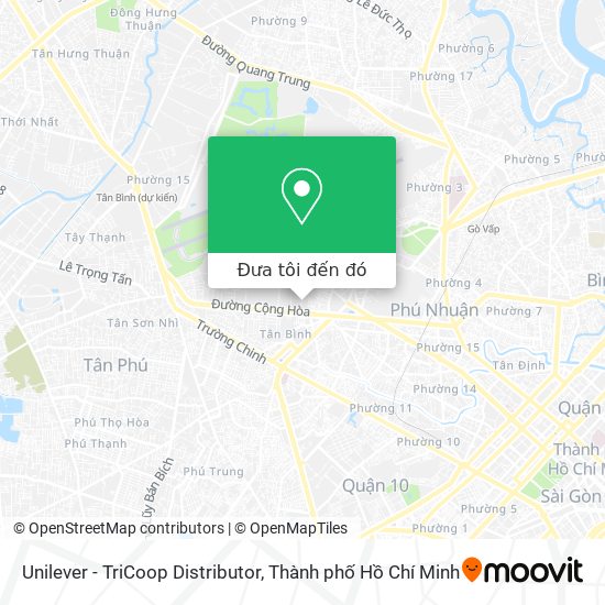 Bản đồ Unilever - TriCoop Distributor