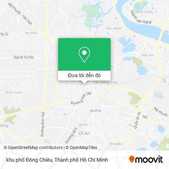 Bản đồ khu phố Đông Chiêu