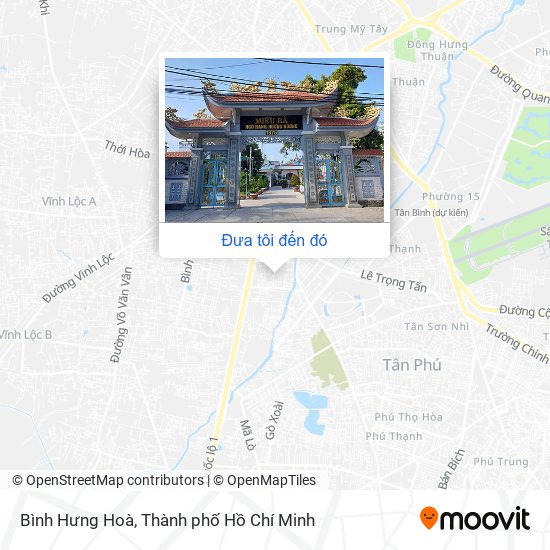 Bản đồ Bình Hưng Hoà