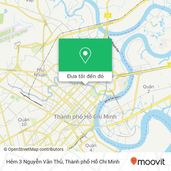 Bản đồ Hẻm 3 Nguyễn Văn Thủ