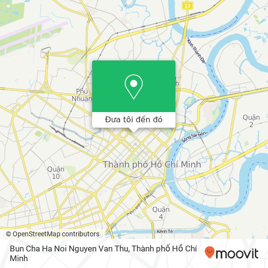 Bản đồ Bun Cha Ha Noi Nguyen Van Thu