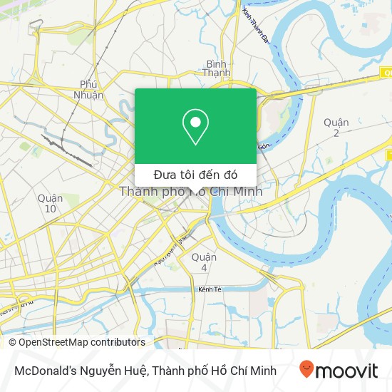 Bản đồ McDonald's Nguyễn Huệ