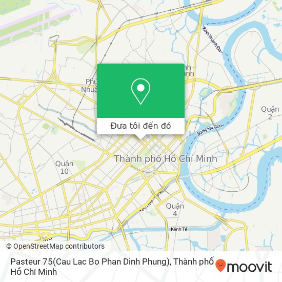 Bản đồ Pasteur 75(Cau Lac Bo Phan Dinh Phung)