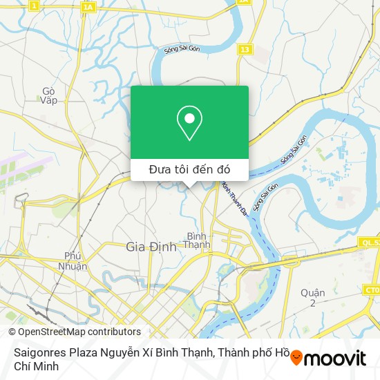 Bản đồ Saigonres Plaza Nguyễn Xí Bình Thạnh